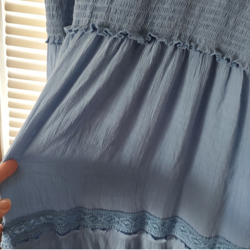 NY Collection Smocked Maxi Dress. - Picture 4 of 7